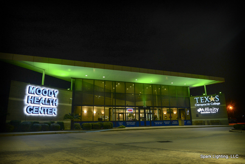 Spark Lighting Color Changing Lighting Moody Health Center Green LED Lights