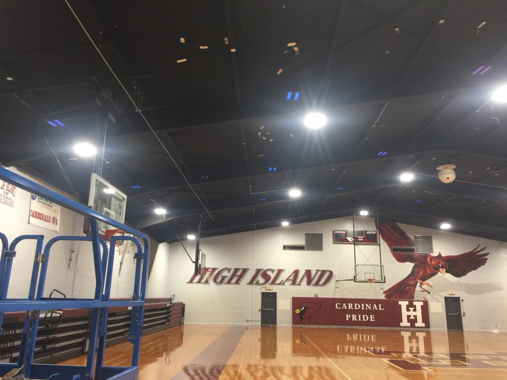 LED Basketball Arena Lighting for High Island ISD