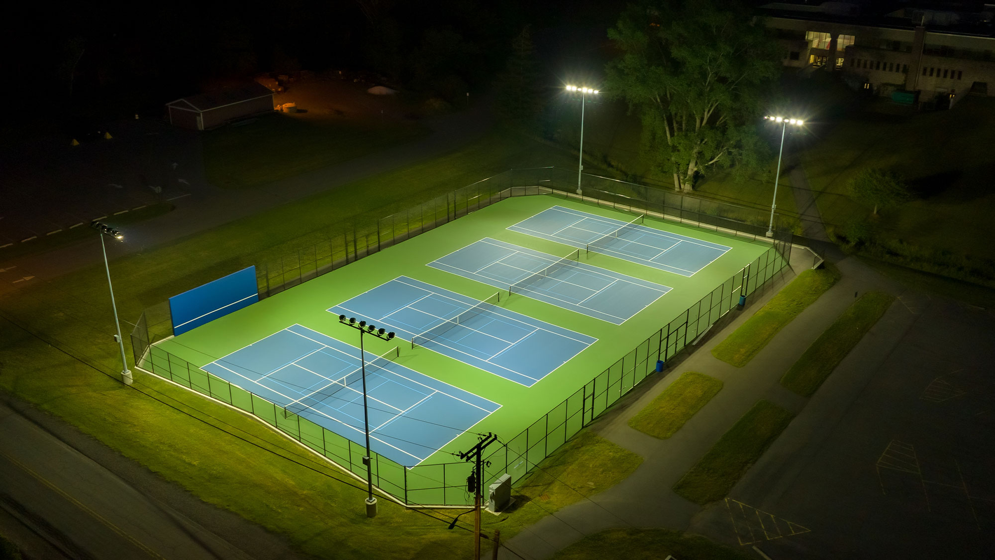 Solar Lighting Installation for Meyer Park Pickleball Courts