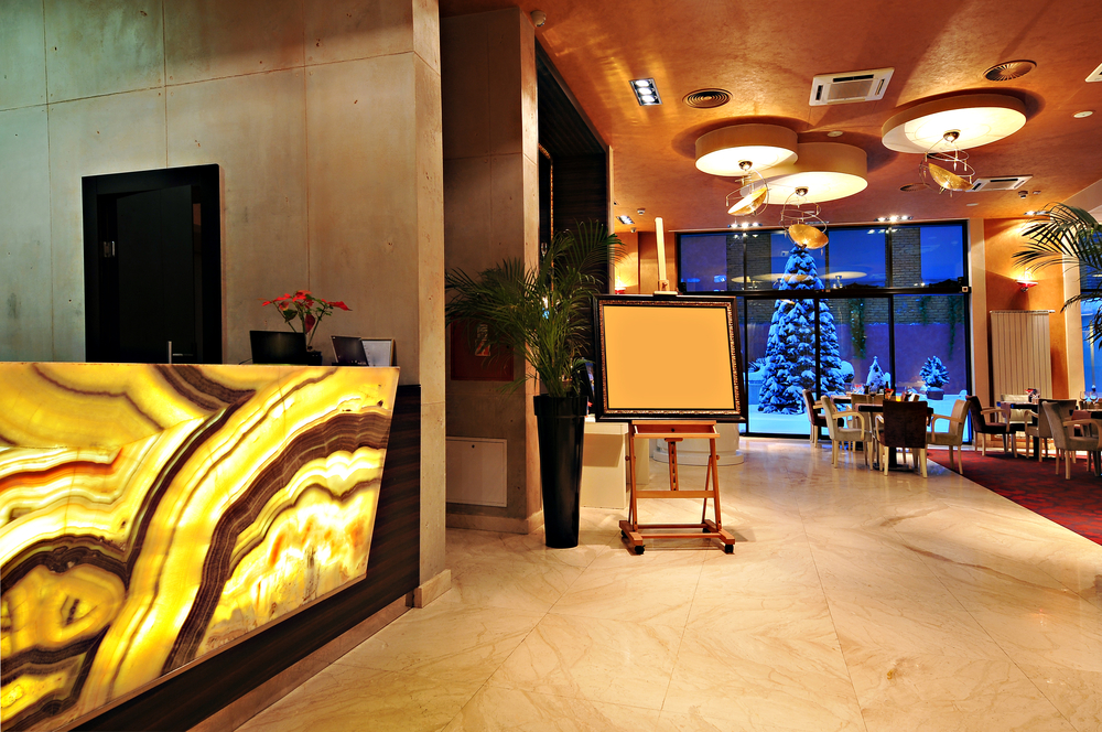 Spark Lighting Hotel Reception Area LED Lighting