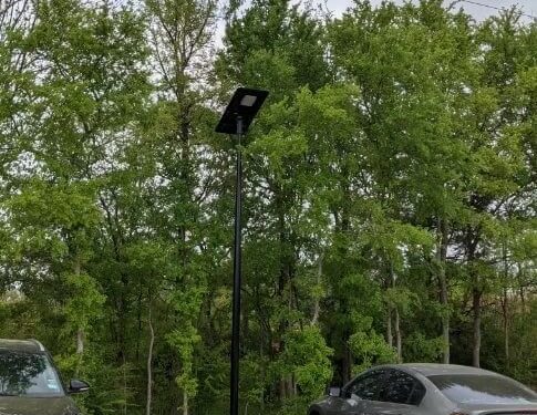 Solar Parking Lot Lights for City of Garland