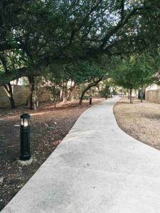 LED Bollard Lighting at Estates of Alon in San Antonio