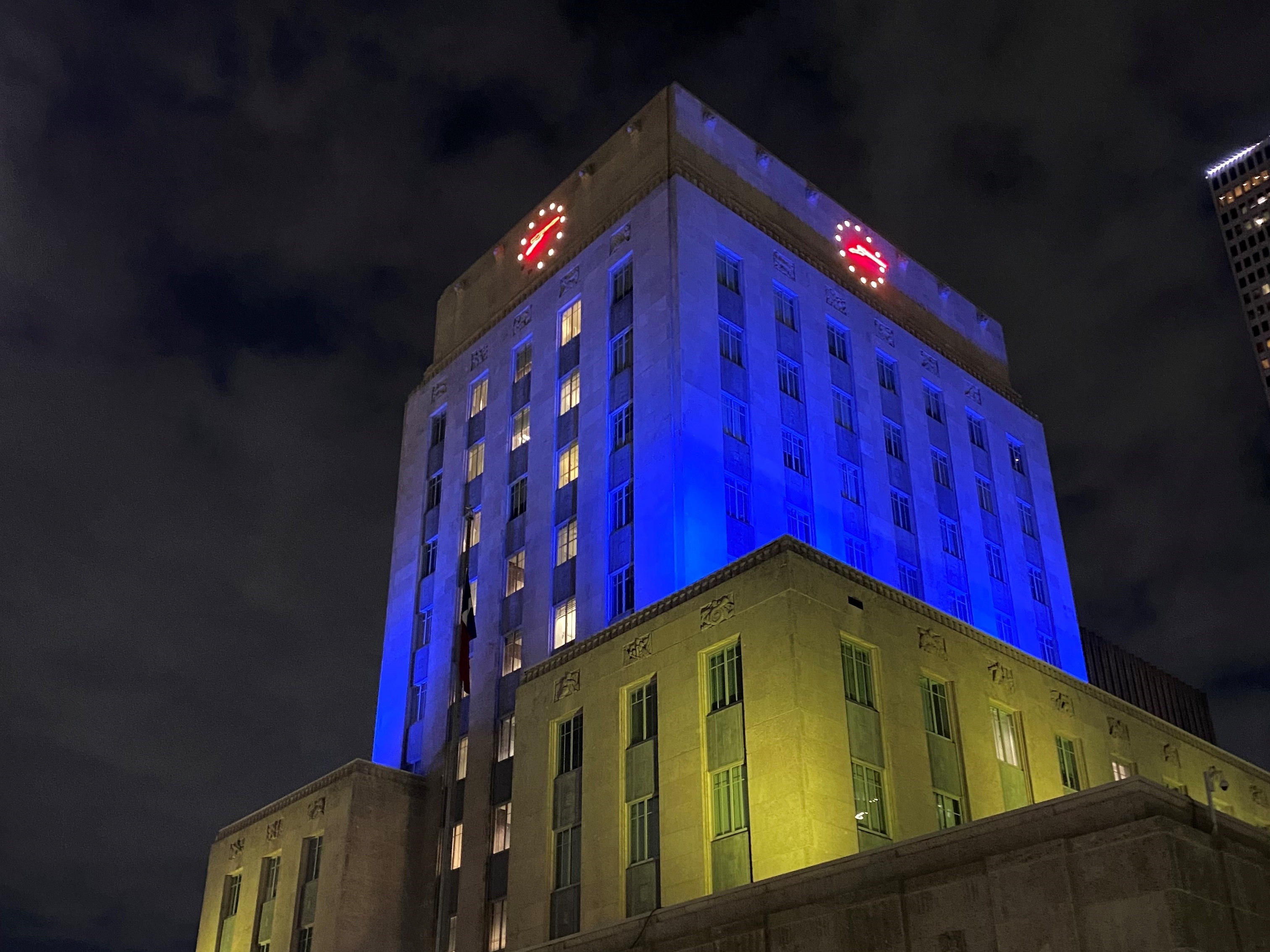 Houston City Hall RGB Lighting