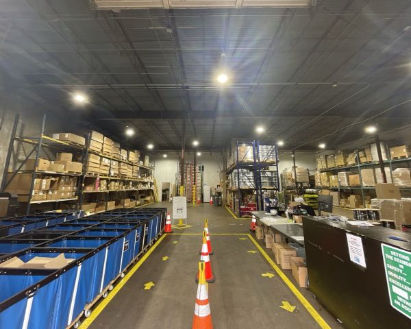 LED Warehouse Lighting for Tak Communications in Houston