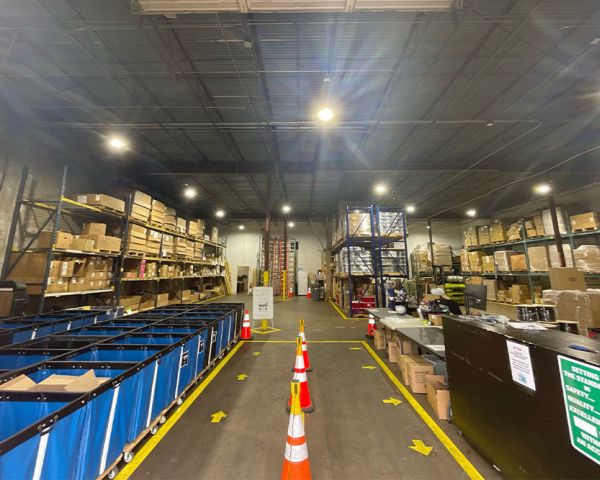 LED Warehouse Lighting for Tak Communications in Houston