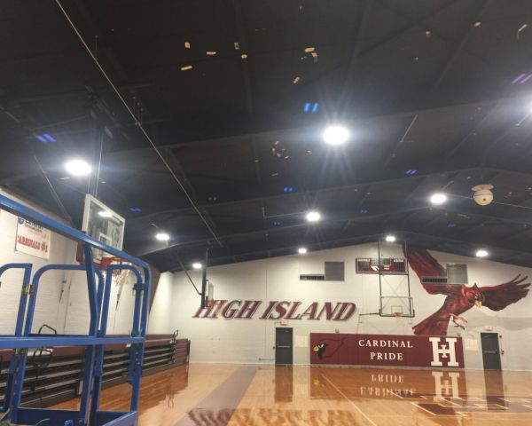 LED Basketball Arena Lighting for High Island ISD