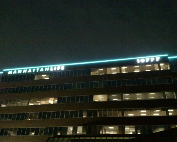 LED Linear Color Changing RGB Lighting for Manhattan Life Buildings in Houston