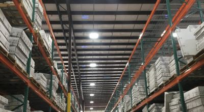 Spark Lighting LED Warehouse Lighting at Stone Future, Inc. in Houston