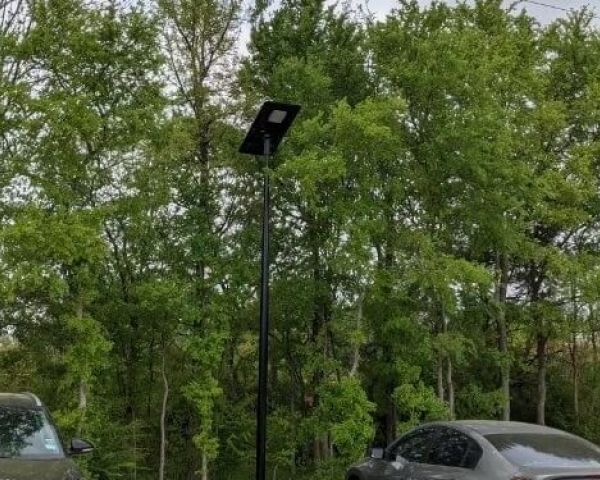 Solar Parking Lot Lights for City of Garland