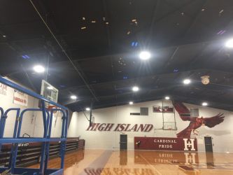 LED Basketball Arena Lighting for High Island ISD